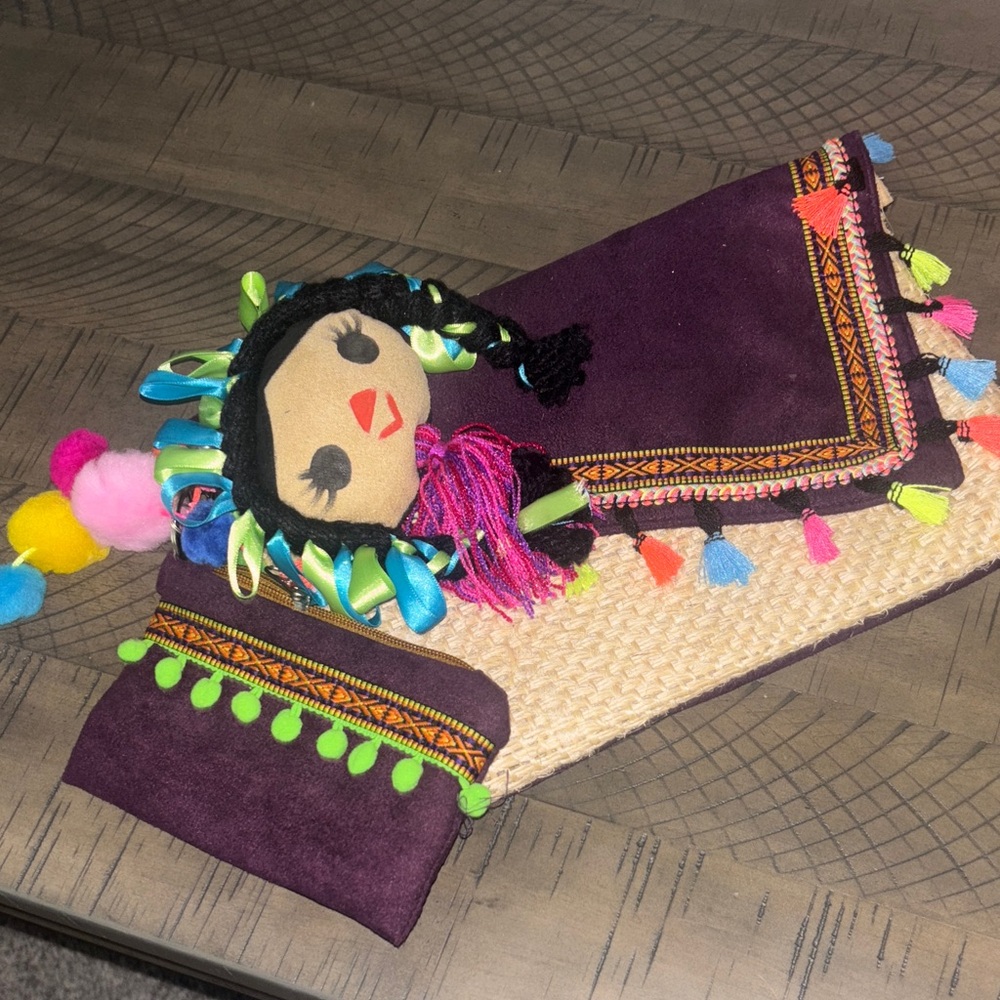 Handcrafted Mexican Artisan Clutch – Colorful & Unique